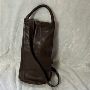 Elegant Brown Leather Men's Bag